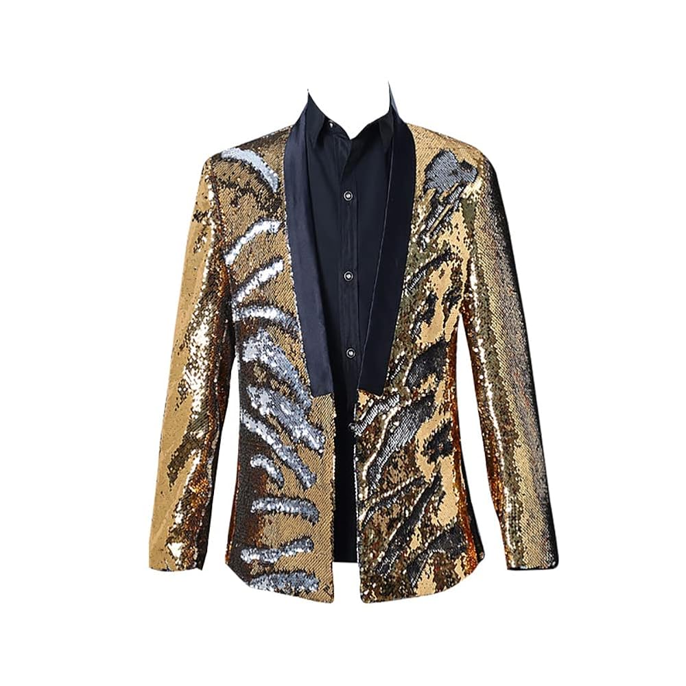 Amazon | [cnstone] スパンコールジャケット メンズ 演出服